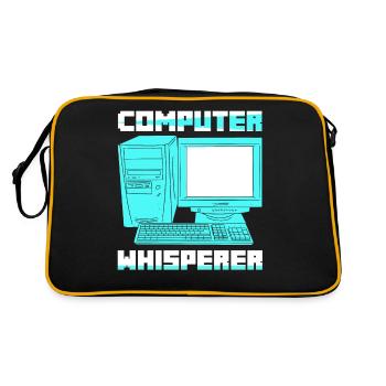 Computer Whisperer Software Coding - Retro Bag - black/gold - Back
