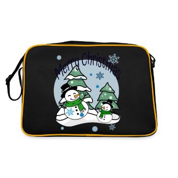 Joyeux Noël Neige - Sac Retro - noir/or - Dos