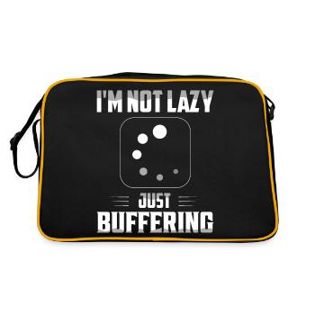 I'm Not Lazy Just Buffering Computer Hardware - Retro Bag - black/gold - Back