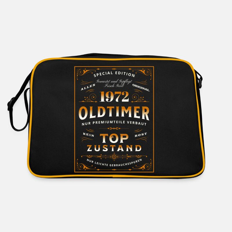 Oldtimer 51. Geburtstag Frau Mann 1972 Lustig Retro Tasche