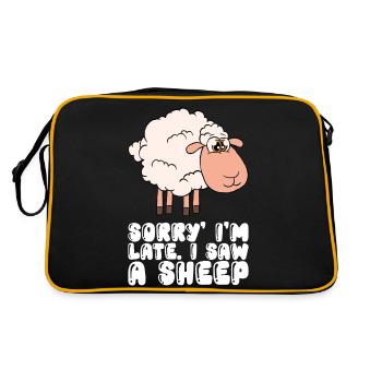 J’ai vu un mouton - Sac Retro - noir/or - Dos