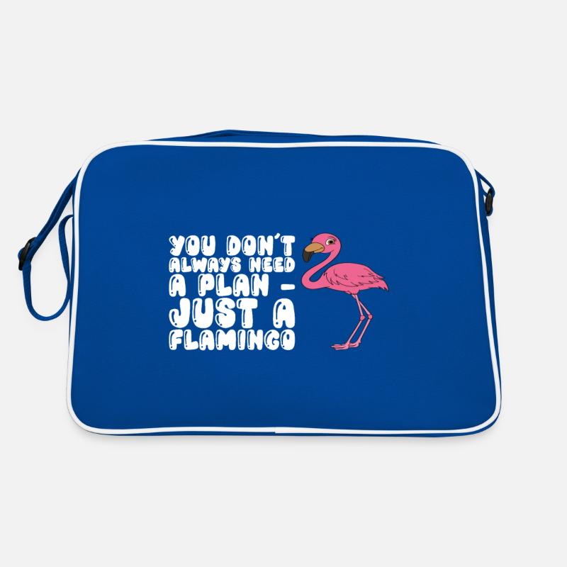 Funny flamingo graphics Retro Bag