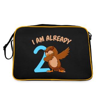 I am already 2 years 2nd birthday - Retro Bag - black/gold - Back