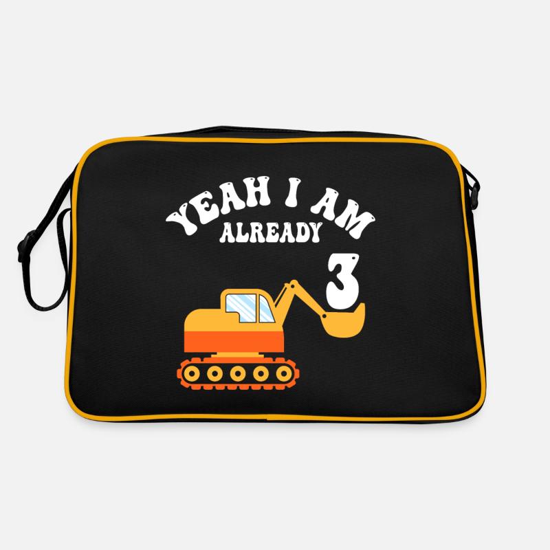 3 years 3rd birthday boy 3 years Retro Bag