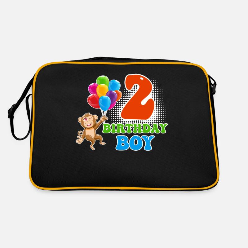 Birthday Boy 2 Jahre Junge Sohn Neffe Retro Tasche
