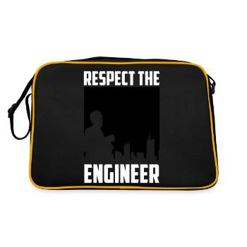 Respect The Engineer Science Of Architect Cool - Retro Bag - black/gold - Back