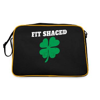 Funny Irish roots Pride St. Patrick's Day - Retro Bag - black/gold - Back