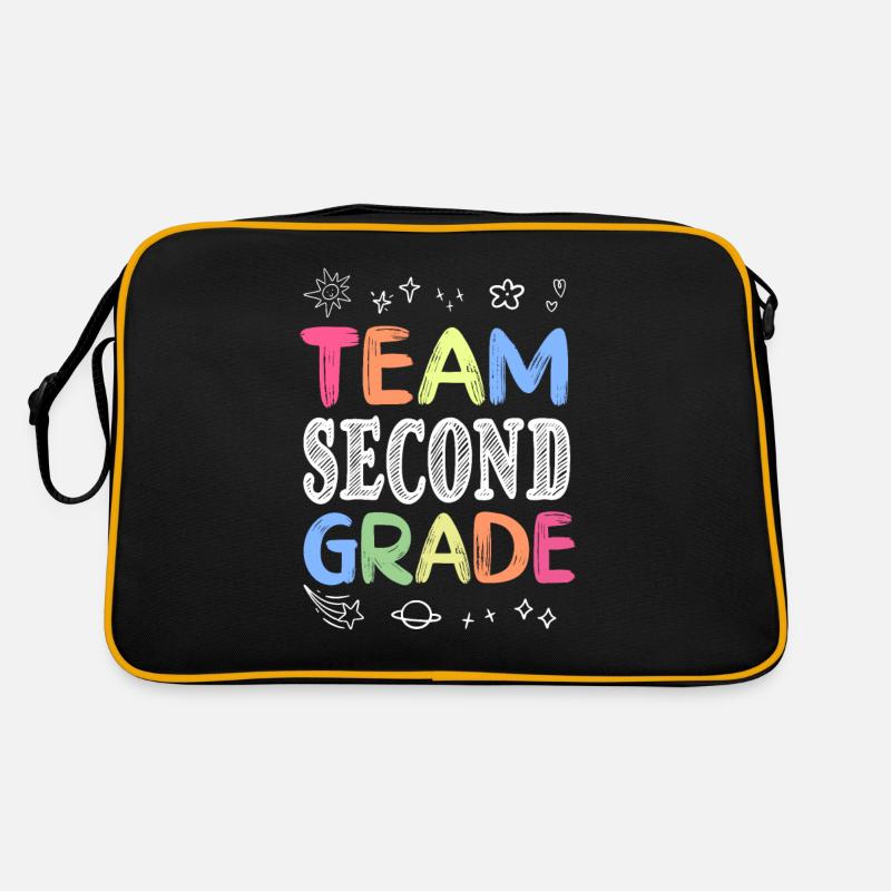 Team Second Grade Back to School Teaching Student Retro Tasche