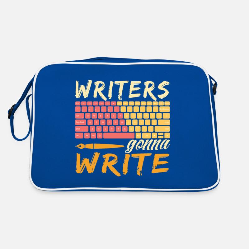 Book Author - Writers Gonna Write Retro Tasche