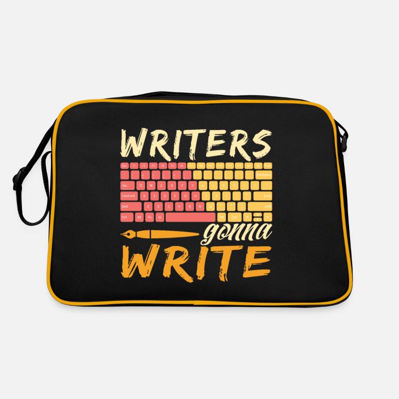 Book Author - Writers Gonna Write Retro Tasche