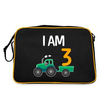 3 ans 3ème anniversaire garçon 3 ans - Sac Retro - noir/or - Dos