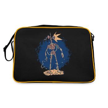 Scary gruselige Mumie Skelett Scary gruselige Mumi - Retro Tasche - Schwarz/Gold - Hinten