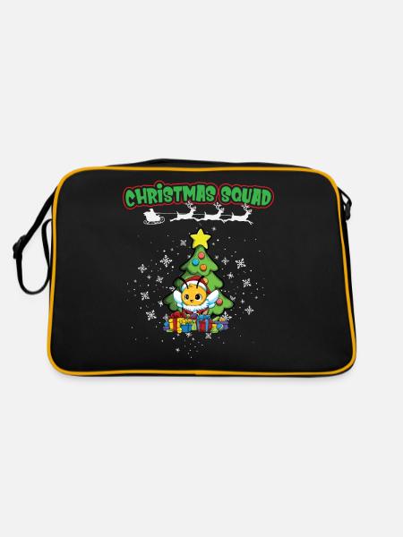 Christmas Squad X-Mas Animals Family Matching Xmas - Retro Bag - black/gold - Back