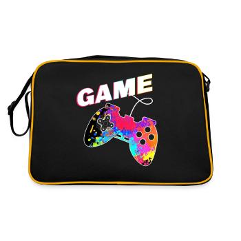 Humor Video Games Player Mode Activated Gamer Gift - Retro Bag - black/gold - Back