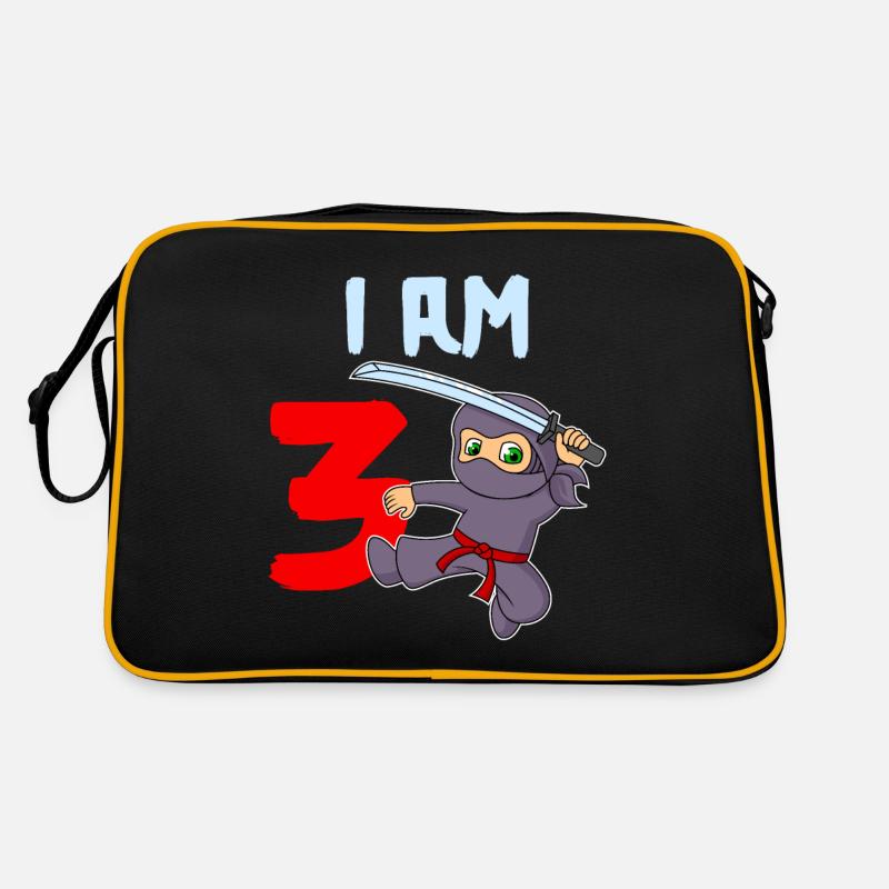 I am 3 years 3rd birthday boy Retro Bag