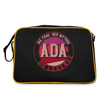 Die frau der Mythos die Legende Ada - Retro Tasche - Schwarz/Gold - Hinten
