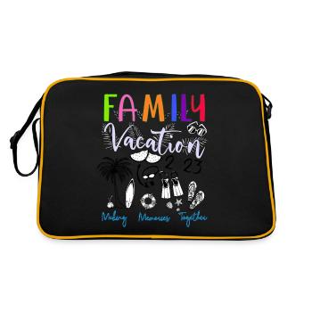 Family Vacation 2023 Holiday Summer Makin Memories - Retro Bag - black/gold - Back