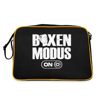 Kickboxer Mode On Kickboxer Fan Fan - Retro Bag - black/gold - Back