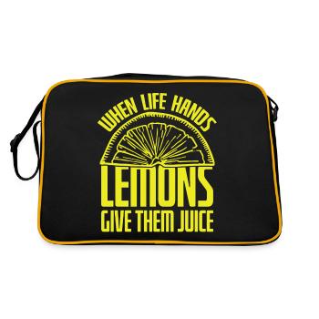 Easy Pease Lemon Squeezy - Retro Bag - black/gold - Back