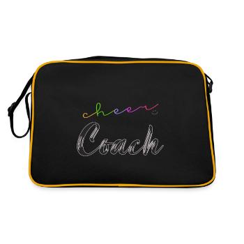 Cheer Coach Cheerleading Requisiten Süßer Cheering Coach - Retro Tasche - Schwarz/Gold - Hinten