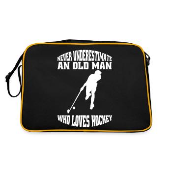 Joueur de hockey Floorball Hockey Hockey Hockey - Sac Retro - noir/or - Dos