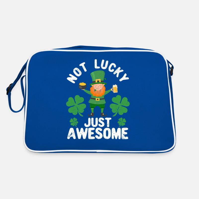 Nicht Glücklich Einfach Genial St. Patricks Day Retro Tasche