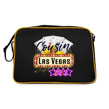 Cousin Las Vegas Trip 2023 (Garantie du prix le plus bas) - Sac Retro - noir/or - Dos