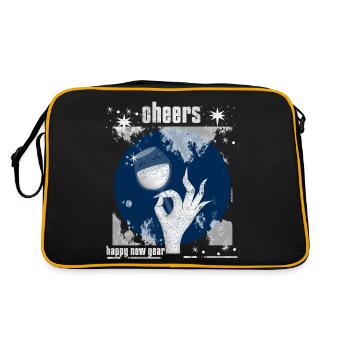 Cheers - Bonne année - Sac Retro - noir/or - Dos