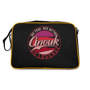 Die frau der Mythos die Legende Anouk - Retro Tasche - Schwarz/Gold - Hinten