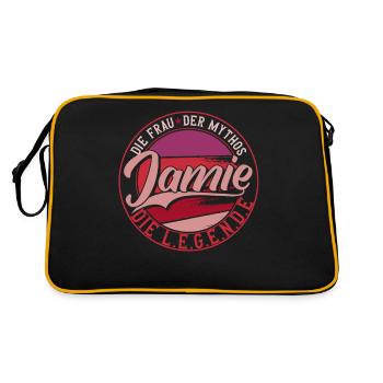 Die frau der Mythos die Legende Jamie - Retro Tasche - Schwarz/Gold - Hinten