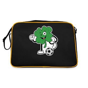 Football Clover Lucky Clover Irish St. Patrick - Sac Retro - noir/or - Dos