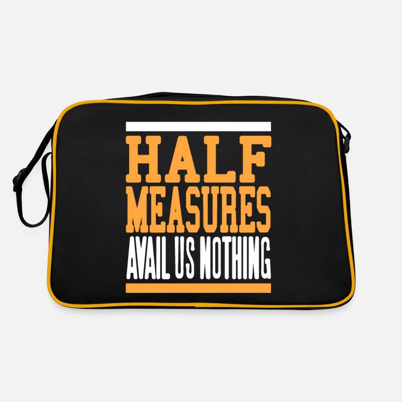 Half Measures Avail Us Nothing Retro Sober Designs Retro Tasche