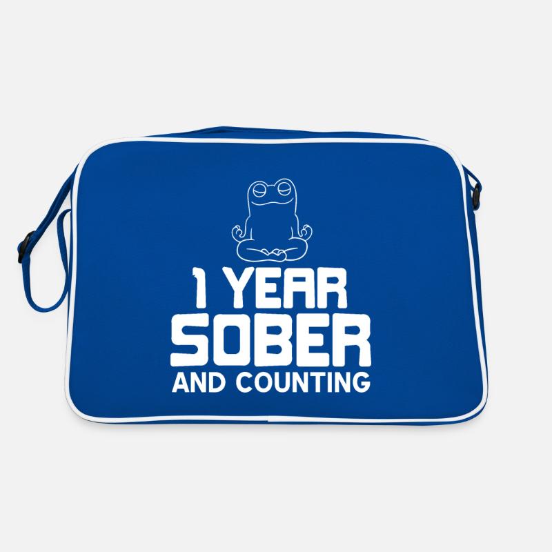 T-shirt Sobre Rétro Sobriété 1 an Sac Retro