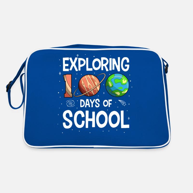 100 Days of School Space Planet Astronaut Retro Bag