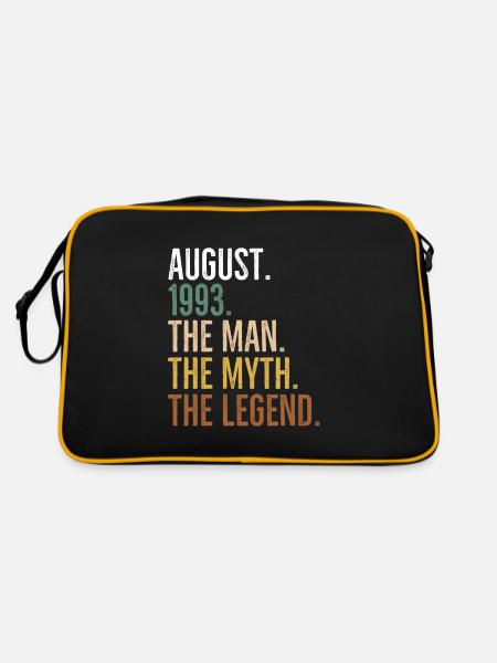August 1993 The Man The Myth The Legend - Retro Bag - black/gold - Back