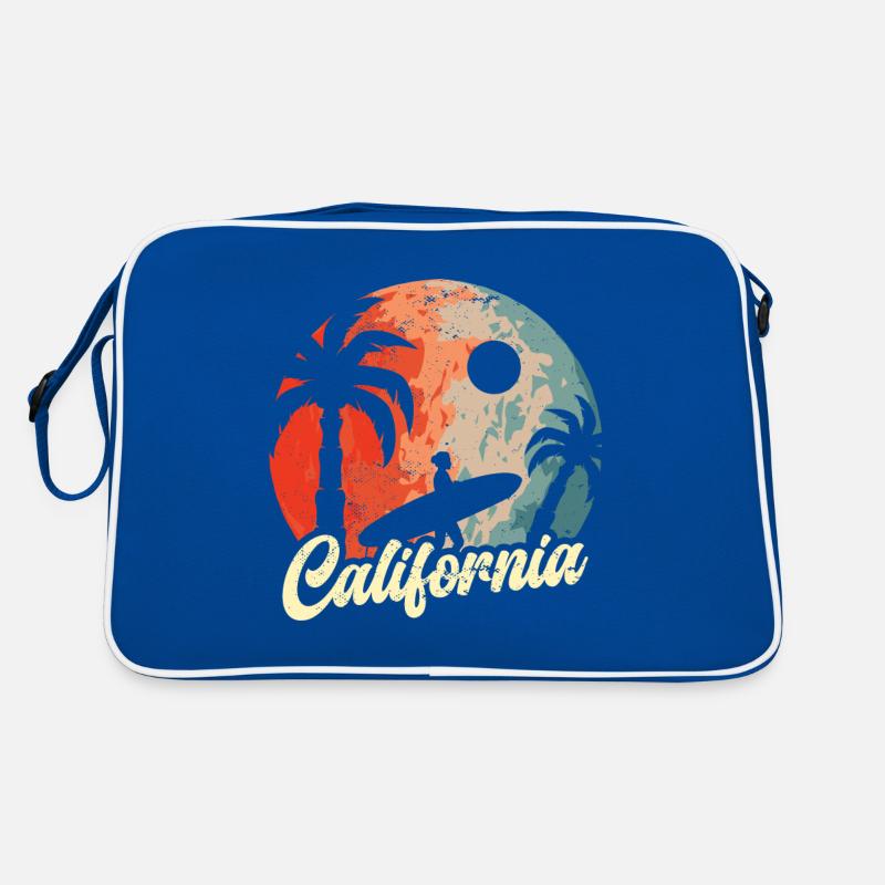 California Summer Sun Palm Beach Water Retro Bag