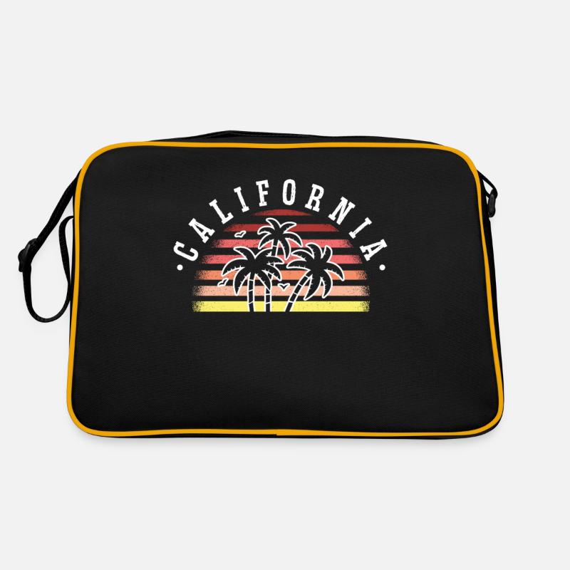 Californie Soleil d’été Palm Beach Eau Sac Retro