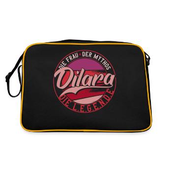 Die frau der Mythos die Legende Dilara - Retro Tasche - Schwarz/Gold - Hinten