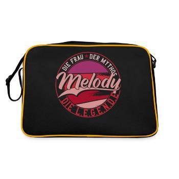 Die frau der Mythos die Legende Melody - Retro Tasche - Schwarz/Gold - Hinten