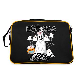 Halloween ER Boo Boo Crew Nurse Ghost Fun Nursing - Sac Retro - noir/or - Dos