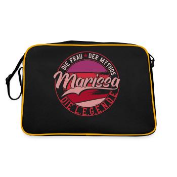 Die frau der Mythos die Legende Marissa Geschenk - Retro Tasche - Schwarz/Gold - Hinten