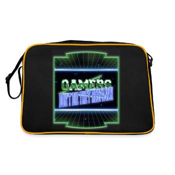 Cadeau d’humour a même laissé mes dés de jeu - Sac Retro - noir/or - Dos