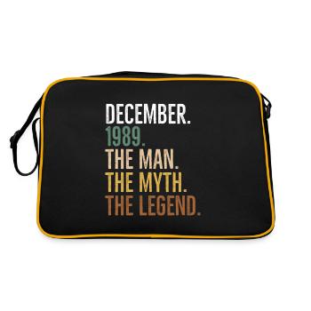December 1989 The Man The Myth The Legend - Retro Bag - black/gold - Back