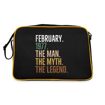 February 1977 The Man The Myth The Legend - Retro Bag - black/gold - Back