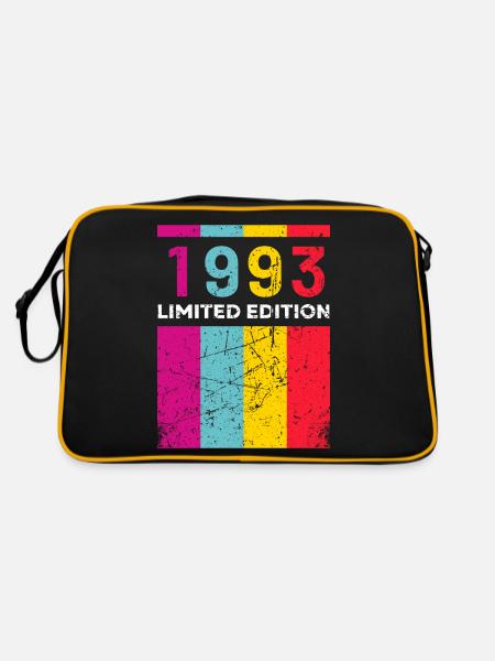 30 ans né en 1993 rétro 30e anniversaire - Sac Retro - noir/or - Dos