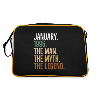 January 1996 The Man The Myth The Legend - Retro Bag - black/gold - Back