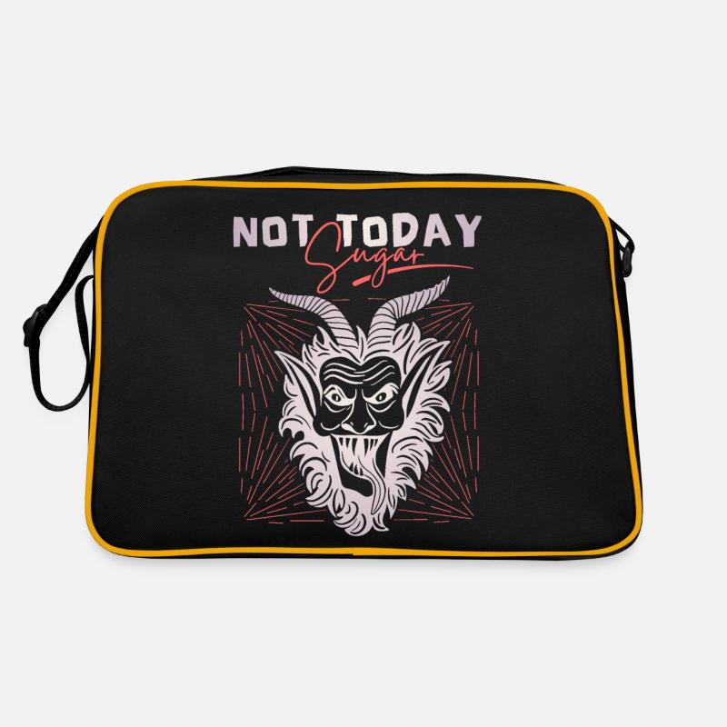 Teufel-Devil, lustiger Spruch Not-Today-Satan Retro Tasche