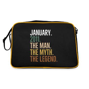 January 2011 The Man The Myth The Legend - Retro Bag - black/gold - Back