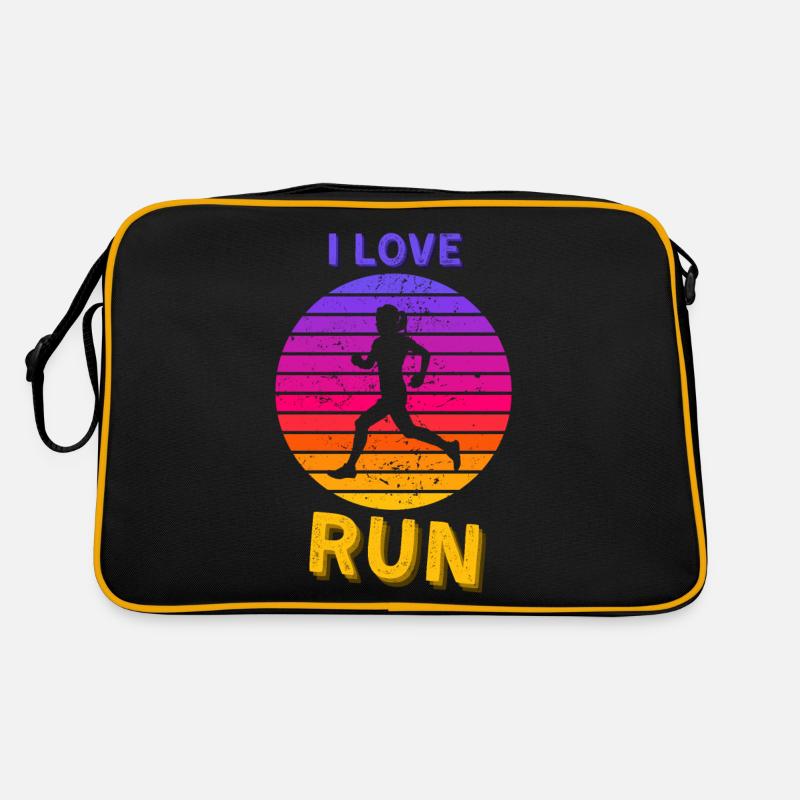 Exercice de jogging Running Lover - Sac Retro - noir/or