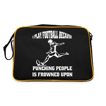 Fan de football américain - Sac Retro - noir/or - Dos